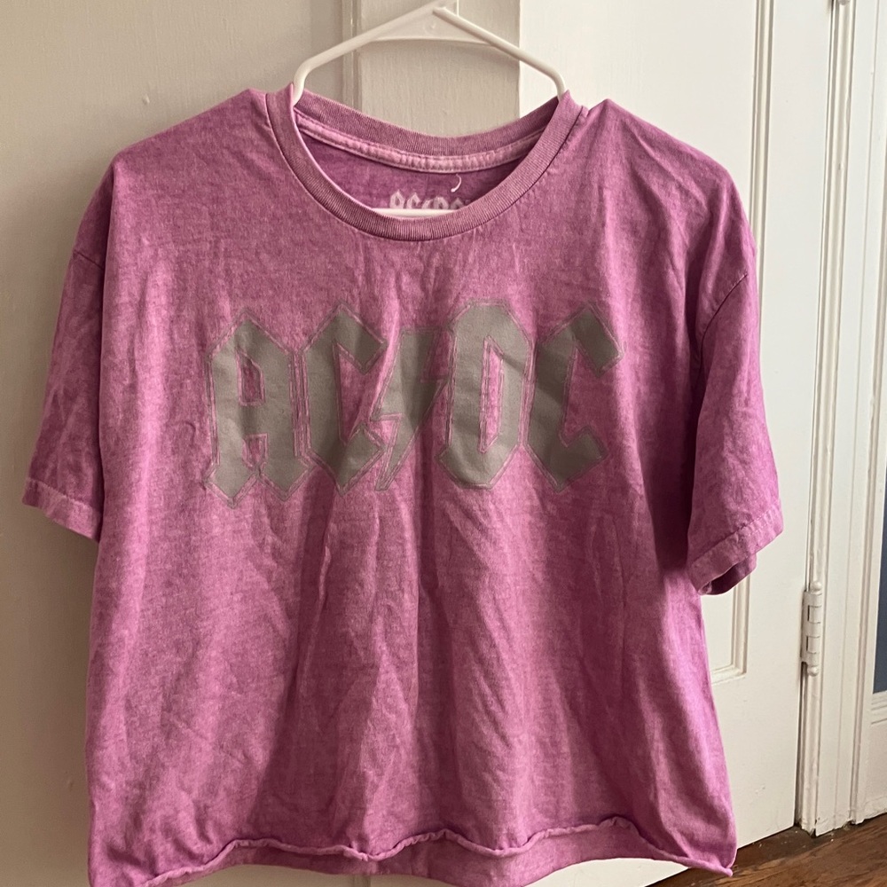 AC/DC Pink Short Sleeve Tee